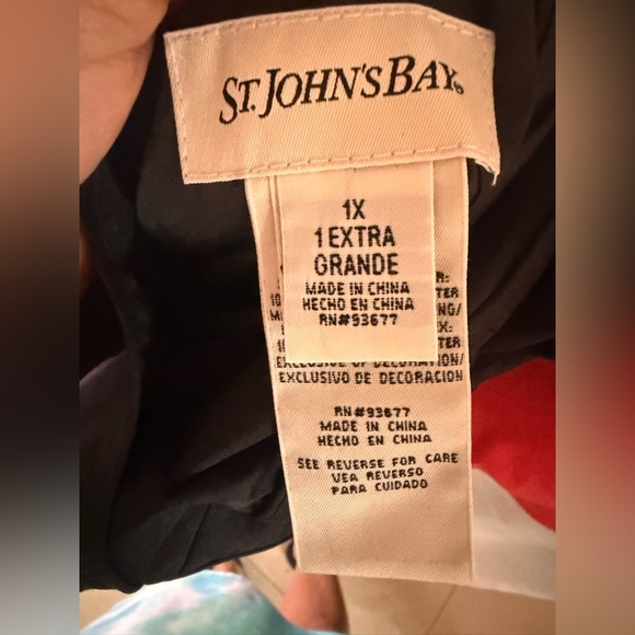 St.John’s Bay woman reversible utility jacket black gray cinched waist size 1X - Picture 5 of 16